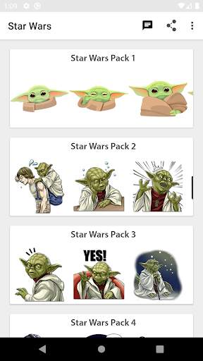 Stickers Jedis & Siths, WastickerApps screenshot 2