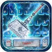 Blue Super Hero Keyboard Theme 10001001