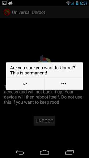 Universal Unroot screenshot 2