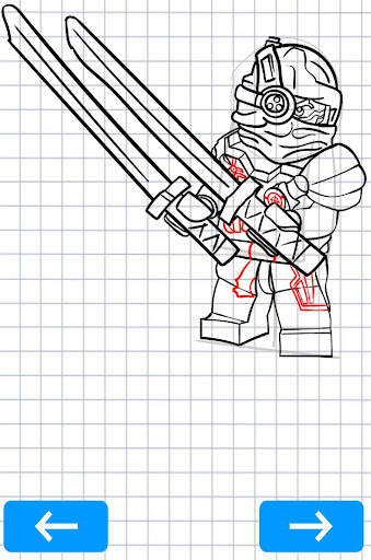 How to draw Ninja characters screenshot 6