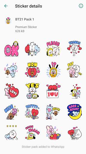 New Sticker BT21 for WAStickerApps screenshot 1