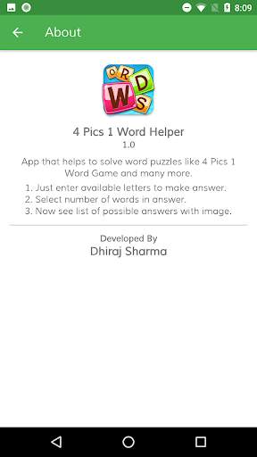 4 Pics 1 Word Helper : Word Puzzle Solver. screenshot 5