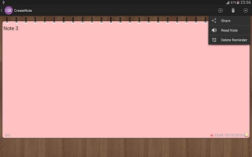 CreateNote: Notes, Alarm, Colors, Text to Speech 7 تصوير الشاشة