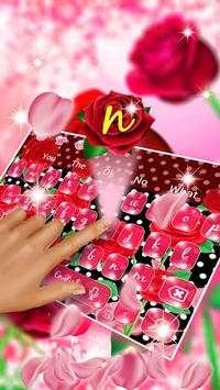 Red Roses Keyboard Theme screenshot 2
