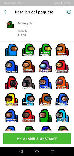 Sticker de personajes Among Us para WhatsApp screenshot 8