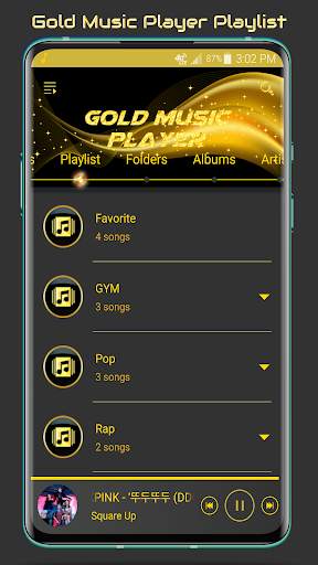 Gold Music Player 5 تصوير الشاشة