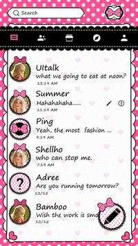 GO SMS PRO DOTTED BOW THEME screenshot 2