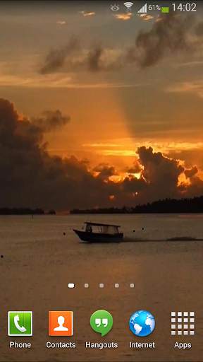 Lagoon Sunset Live Wallpaper screenshot 2