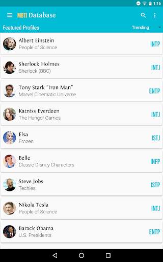 Personality Database: Real & Fictional People screenshot 8