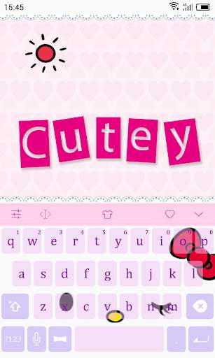Emoji Keyboard-Cutey screenshot 1