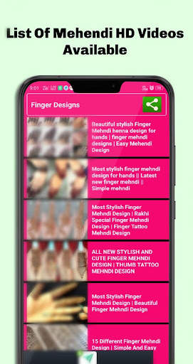 All Mehendi Designs Videos 2020 - Mehendi App 4 تصوير الشاشة