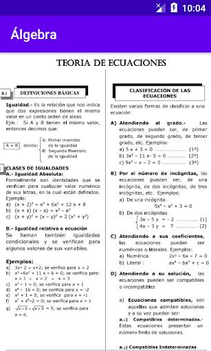Álgebra Preuniversitario screenshot 6