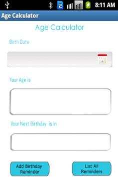 Age Calculator screenshot 1