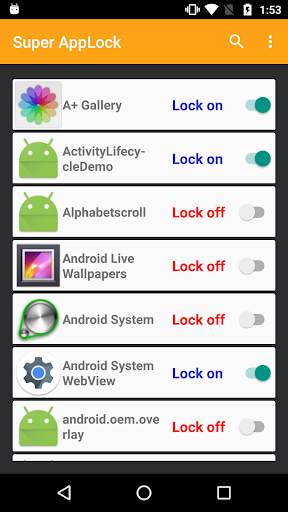 AAA Super app locker screenshot 2