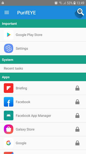 PurifEYE Device Manager screenshot 1