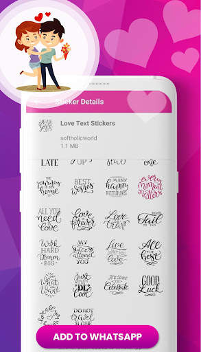 Love Sticker : WAStickerApps screenshot 8