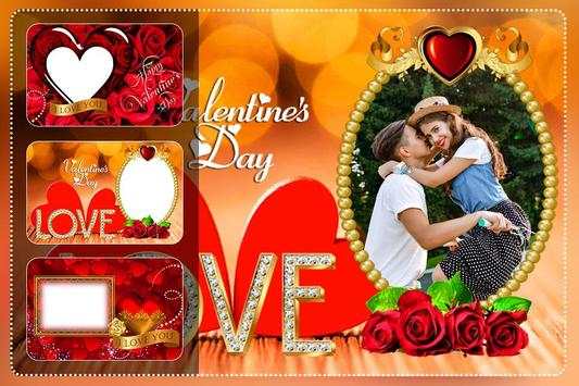 Valentine Day Photo Frame : Heart Photo Editor screenshot 1