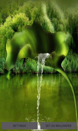 Leaf Fountain Live Wallpaper 1 تصوير الشاشة
