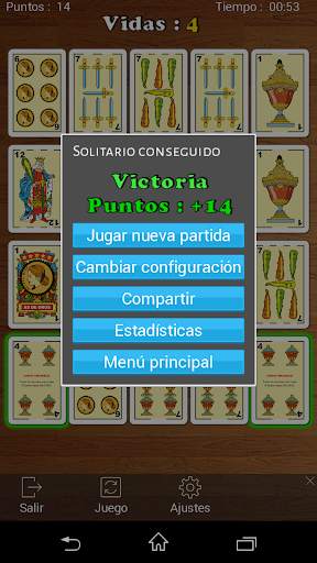 Solitarios de cartas españoles screenshot 12