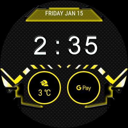 Dark Aeon Cyber Watch Face - Wear OS Smartwatch screenshot 12