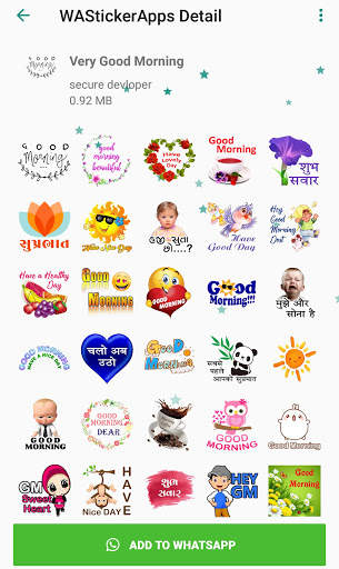 Good Morning Sticker for Whatsapp - WAStickerApps screenshot 5