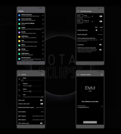 [EMUI 9.1]Total Eclipse Theme 2 تصوير الشاشة