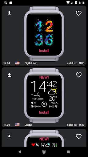 My WatchFace [Free] for Amazfit Bip screenshot 2