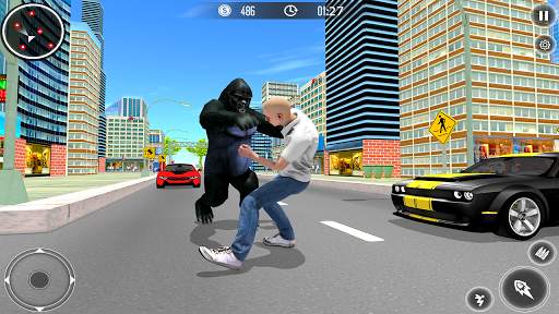 Gorilla City Simulator - Rope Hero Gorilla Game screenshot 2