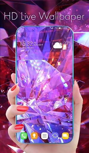 Diamond Wallpaper for Girls and Keyboard screenshot 1
