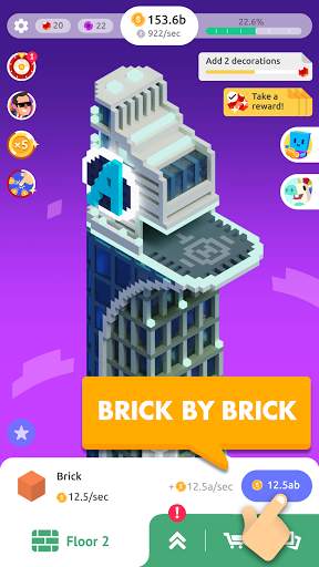 TapTower - Ocioso Jogo De Cons screenshot 2