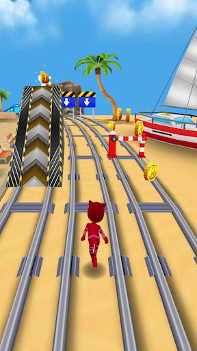 Subway Hero Masks :3D Adventure Run Blue Dash game screenshot 6
