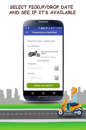 Trivane - Bike and Car Rentals screenshot 2