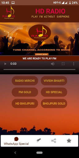 HD Radio: Listen Hindi Songs on Top FM, Whatsapp screenshot 1