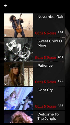 Guns N' Roses Full Album Music Videos screenshot 2