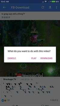 Video Download For FB screenshot 1