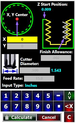 CNC Thread Milling Cutting Programming Machine screenshot 3