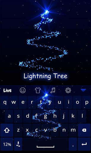 Lightening Tree Live Keyboard screenshot 1