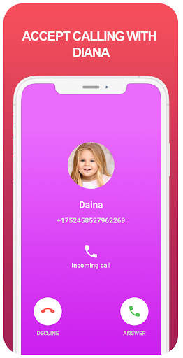 fake call and chat live diana screenshot 6