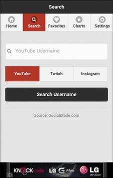 Social Blade Statistics App screenshot 3