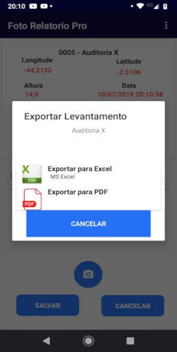 Foto Relatório screenshot 4