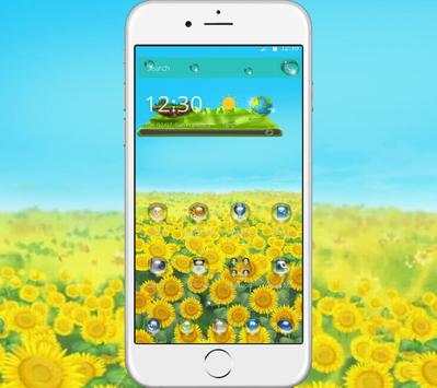 Green Sunshine Sunflower Theme screenshot 1