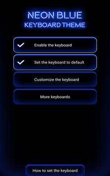 Neon Blue Keyboard Theme screenshot 6