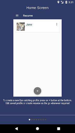 Resume PDF Maker screenshot 1