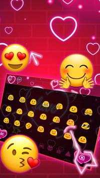 I Love You Keyboard Theme 3 تصوير الشاشة
