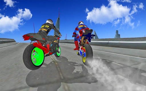 Motorbike Stunt Super Hero 3D screenshot 7