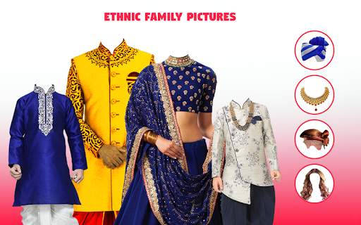 Traditional Family - Family Photo Editor Suits app screenshot 1