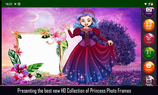 Princess  Photo  Frames: Square Landscape Potrait 10 تصوير الشاشة