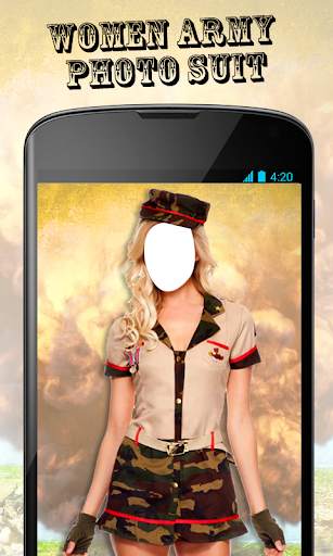 Women Army Photo Suit New screenshot 6