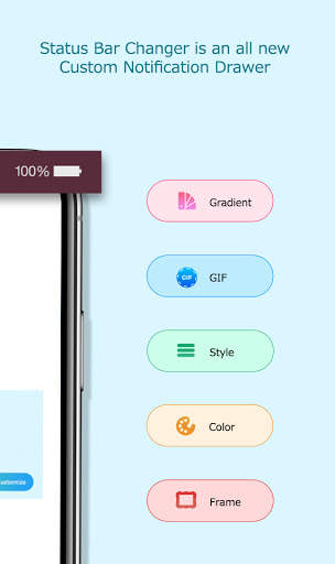 Notification Bar Customization -Status Bar Changer screenshot 2