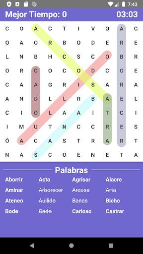 📱 Sopa de Letras Infinitas 📱 screenshot 3
